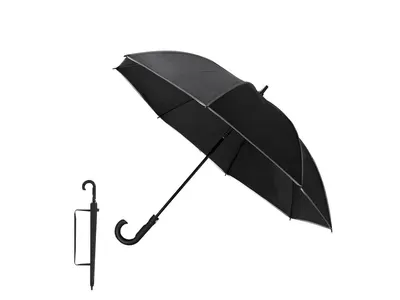 Paraguas de RPET Savilar antiviento Ø 120 cm reflectante personalizable