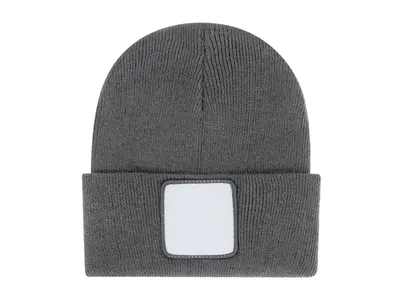 Gorro de punto Tigar con parche frontal para sublimar personalizable