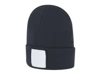 Gorro de punto Tigar con parche frontal para sublimar de acrílico, vista lateral
