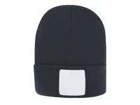 Gorro de punto Tigar con parche frontal para sublimar de acrílico, detalle 1
