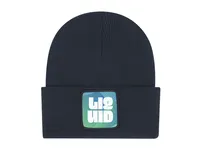 Gorro de punto Tigar con parche frontal para sublimar de acrílico, detalle 2