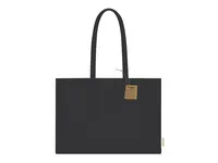 Bolsa de algodón reciclado Tremul 220 g con fuelle de algodón reciclado/ poliéster RPET 220 g/ m2, detalle 6