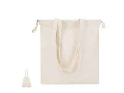 Bolsa de algodón Panthus 180 g con cuerdas ajustables personalizable