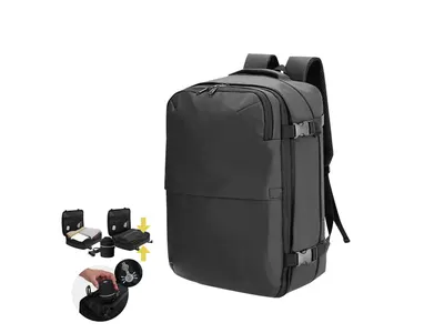Mochila de viaje PU Garnep con bomba de vacío personalizable