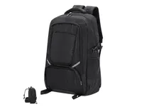 Mochila de nylon reciclado Zurut 420D reflectante de nylon reciclado 420D, vista frontal
