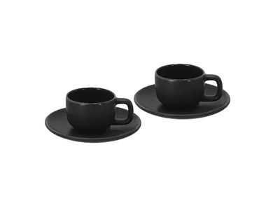 Set tazas espresso Freyat 85 ml con plato personalizable