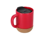 Taza de cerámica Shivak 330 ml térmica base de corcho de cerámica/ corcho, vista lateral