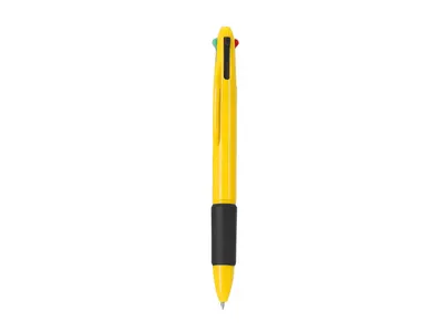 Bolígrafo 4 colores ABS reciclado empuñadura goma personalizable