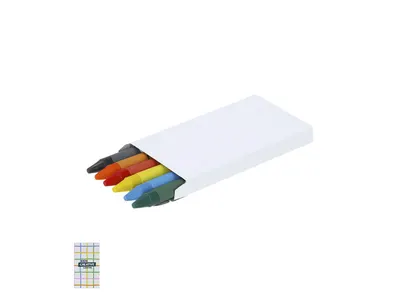 Caja Cucko de 6 ceras blanca para impresión digital personalizable