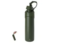 Botella térmica reciclada Ninivek 700 ml doble bebida de acero inox reciclado, vista frontal