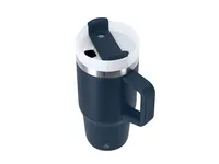 Taza térmica reciclada Gobby 450 ml con pajita de acero inox reciclado, detalle 1