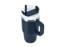 Taza térmica reciclada Gobby 450 ml con pajita de acero inox reciclado, detalle 2