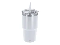 Vaso térmico de acero reciclado Vinson 650 ml con pajita de acero inox reciclado, vista frontal