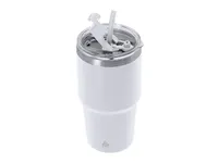 Vaso térmico de acero reciclado Vinson 650 ml con pajita de acero inox reciclado, detalle 2