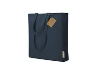 Bolsa de algodón reciclado Lovarin 140 g con fuelle y 8 kg de algodón reciclado/ poliéster RPET 140 g/ m2, detalle 2