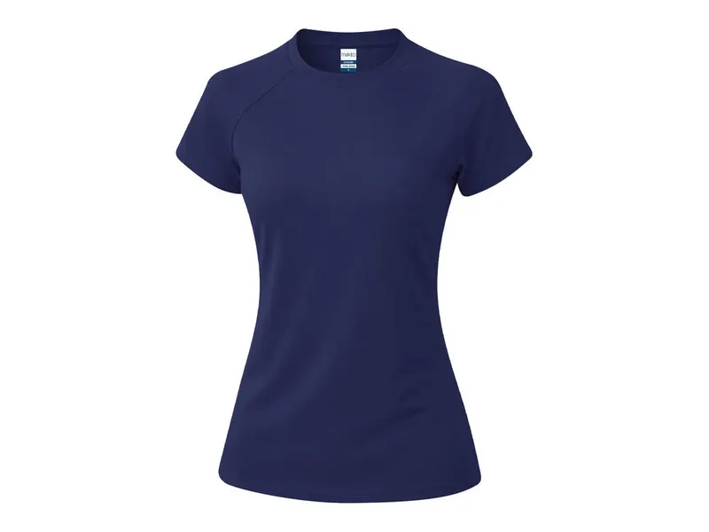 Camiseta técnica waffle Cocker 135 g mujer en marino de 100% poliéster waffle interlock 135 g/ m2, vista frontal