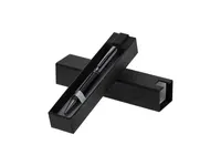 Bolígrafo de aluminio y acero Baray inox hexagonal de aluminio/ acero inox, vista lateral