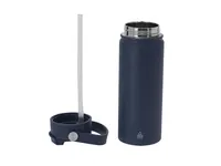 Vaso térmico de acero reciclado Alister 550 ml con pajita de acero inox reciclado, detalle 1