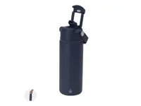Vaso térmico de acero reciclado Alister 550 ml con pajita de acero inox reciclado, vista frontal