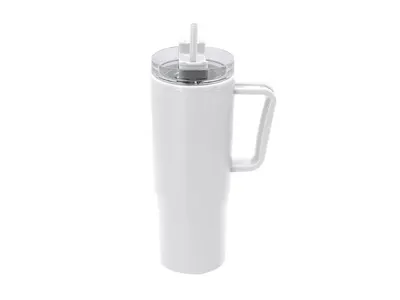 Jarra térmica de PP reciclado Gabrion 900 ml con pajita personalizable