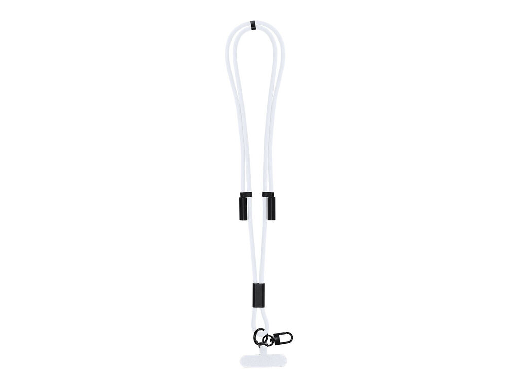 Lanyard porta Elnora en color blanco