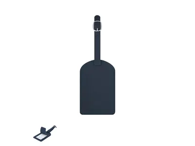 Identificador de maleta de PU reciclado Mathiax personalizable