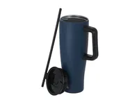 Jarra térmica reciclada Leandrok 1,2 l con pajita de acero inox reciclado, detalle 2