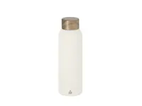 Bidón de acero reciclado Cosmix 700 ml tapón de acacia de acero inox reciclado/ acacia, vista frontal