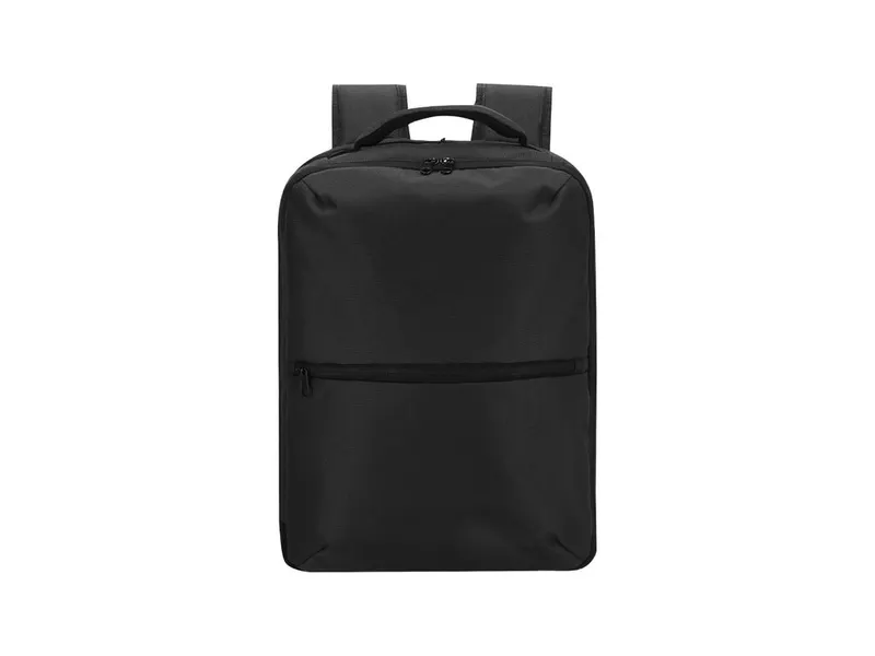 Mochila de viaje compresión al vacío Nymeria 600D en negro de poliéster 600D, vista frontal