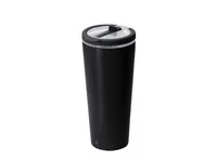 Vaso térmico de acero reciclado Calten 700 ml con pajita de acero inox reciclado, vista lateral