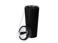 Vaso térmico de acero reciclado Calten 700 ml con pajita de acero inox reciclado, detalle 2