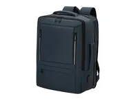 Mochila extensible de PU Javelin bandas reflectantes USB de PU, vista lateral