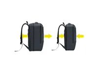 Mochila extensible de PU Javelin bandas reflectantes USB de PU, detalle 8