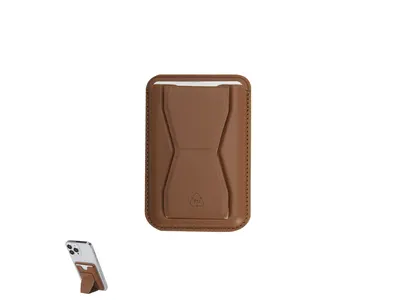 Tarjetero soporte magnético de PU reciclado Stellar personalizable