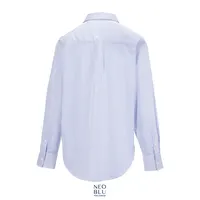 Camisa hilo teñido antiarrugas Baptiste hombre de algodón, vista lateral