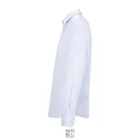 Camisa hilo teñido antiarrugas Baptiste hombre de algodón, detalle 1