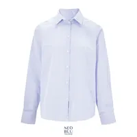 Camisa hilo teñido antiarrugas Baptiste hombre de algodón, vista frontal