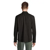 Sobrecamisa de poliéster viscosa Madden unisex de PET, vista lateral
