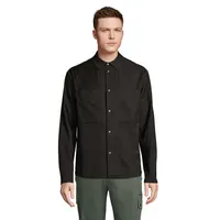 Sobrecamisa de poliéster viscosa Madden unisex de PET, vista frontal