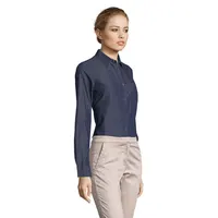 Camisa vaquera de denim Barry crudo mujer de algodón, detalle 1