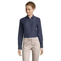 Camisa vaquera de denim Barry crudo mujer de algodón, vista frontal