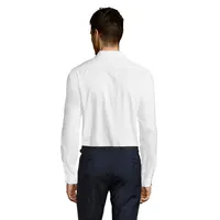 Camisa hilo teñido texturizada Brody hombre de algodón, vista lateral