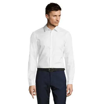 Camisa hilo teñido texturizada Brody hombre personalizable