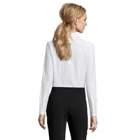 Camisa hilo teñido texturizada Brody mujer de algodón, vista lateral