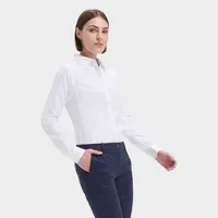 Camisa hilo teñido texturizada Brody mujer de algodón, detalle 3
