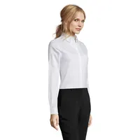 Camisa hilo teñido texturizada Brody mujer de algodón, detalle 1