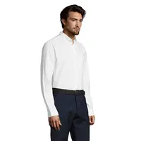Camisa ajustada de algodón poliéster Boston Fit hombre de algodón, detalle 1