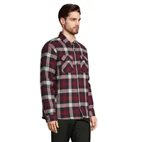 Camisa de franela acolchada Noah a cuadros de RPET, vista lateral