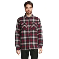 Camisa de franela acolchada Noah a cuadros de RPET, vista frontal