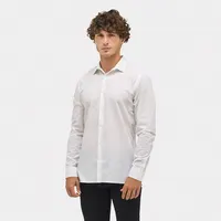 Camisa popelín manga larga ajustada Bailey hombre de RPET, detalle 5